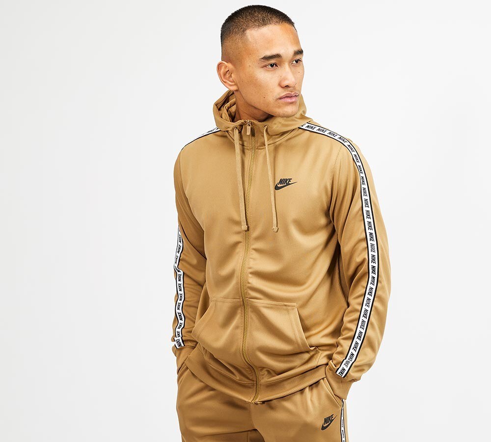 nike repeat tracksuit black and gold