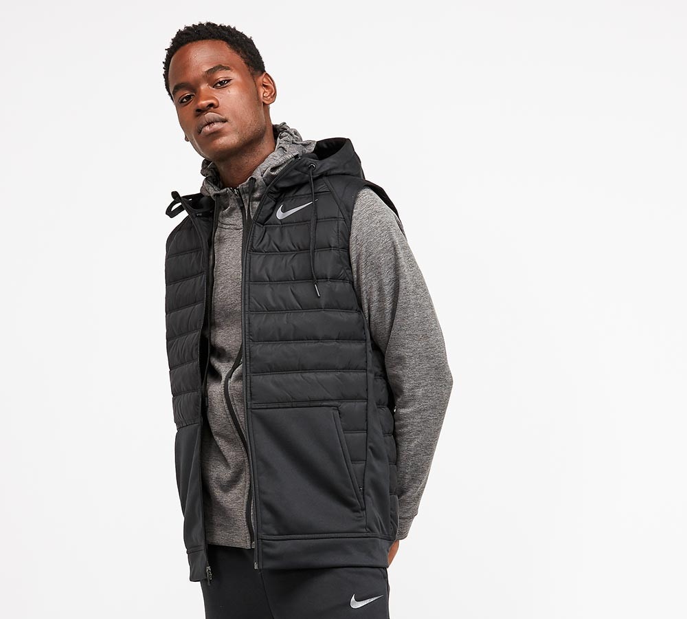 grey nike gilet