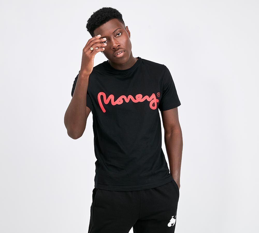 money jumper black and red