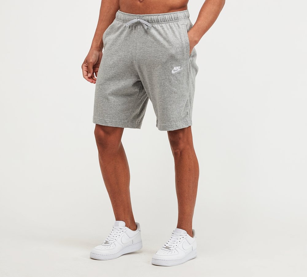 nike club jersey shorts grey