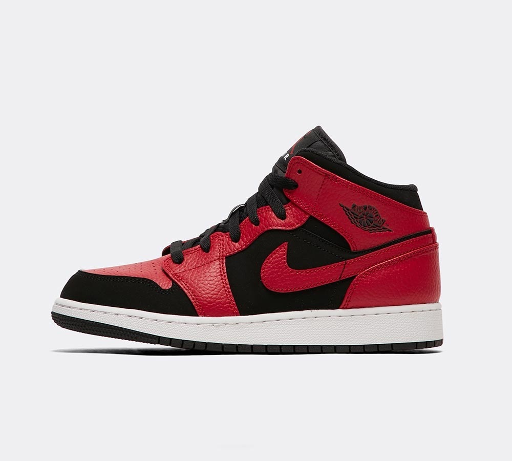 jordan air 1 mid junior red