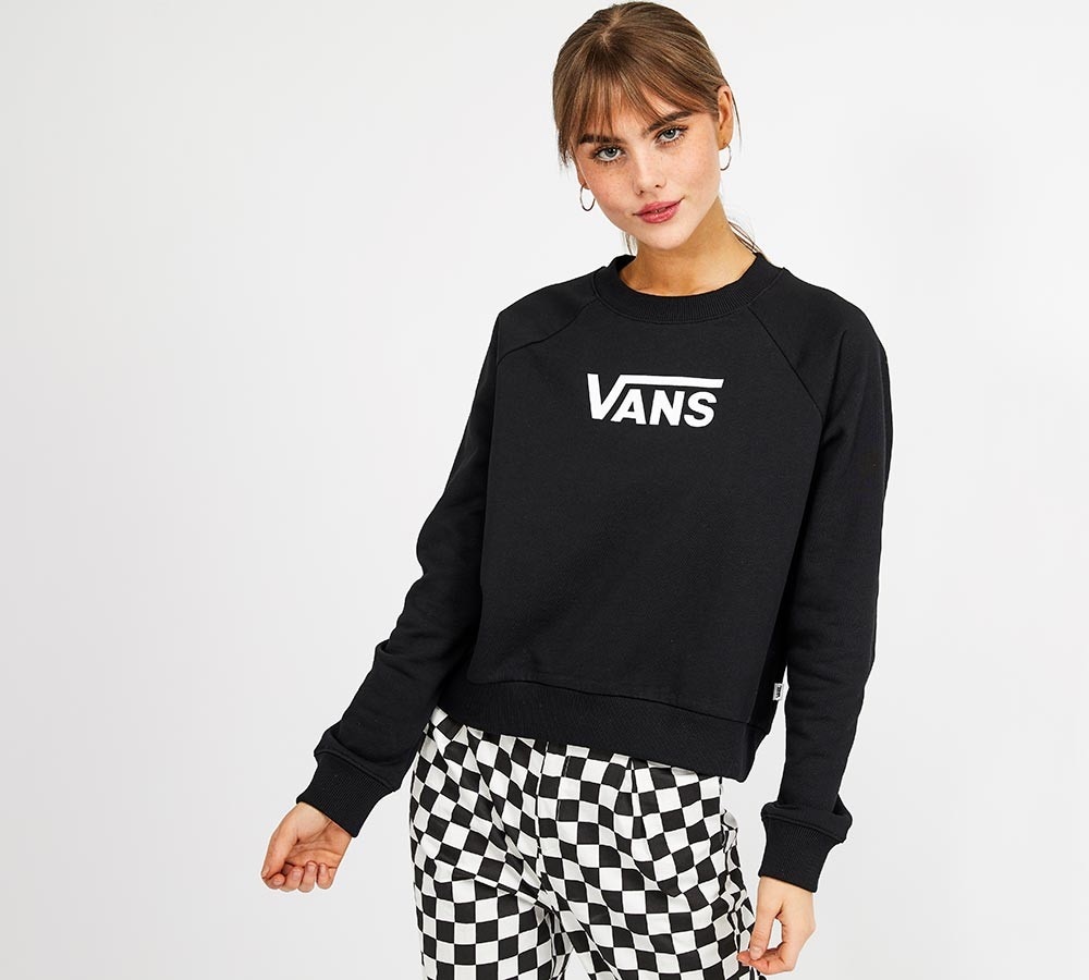 vans black sweatshirt womens