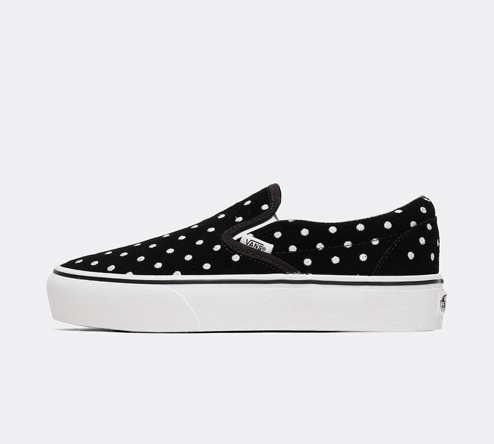 vans suede polka dot