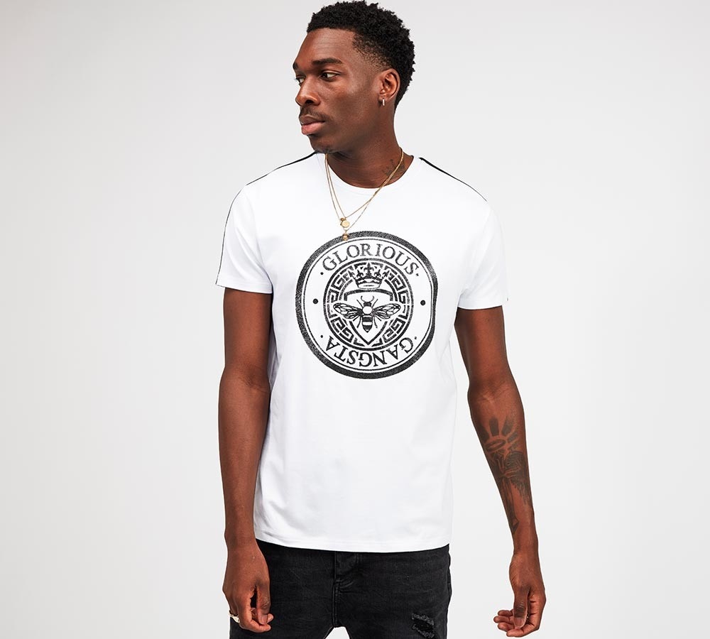 Glorious Gangsta Zetas T-Shirt White Caviar Beads Footasylum