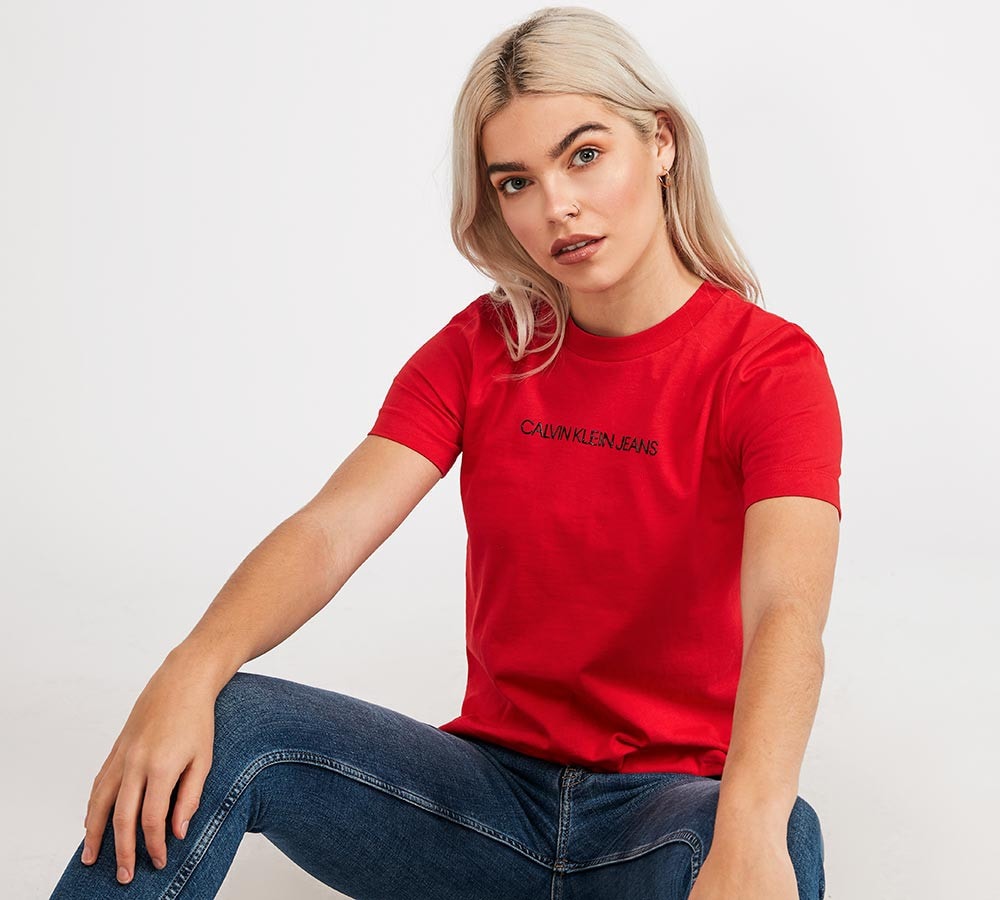 calvin klein t shirt red