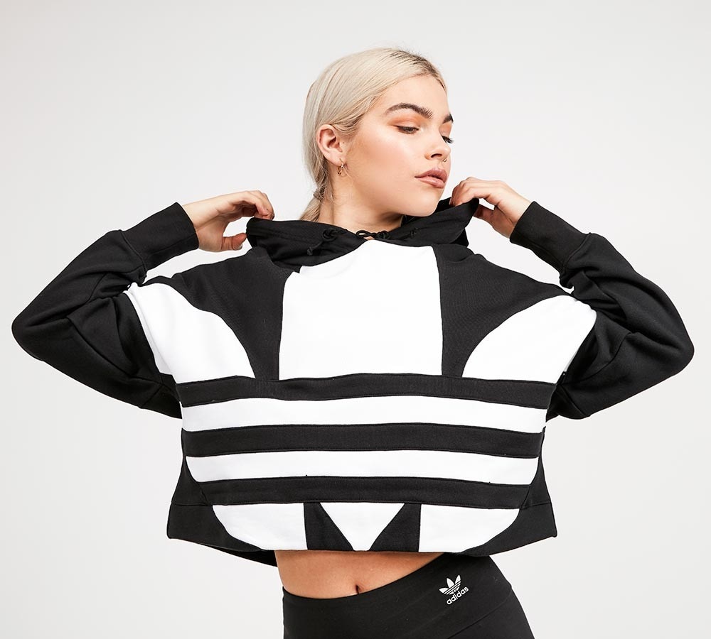 womens cropped adidas hoodie