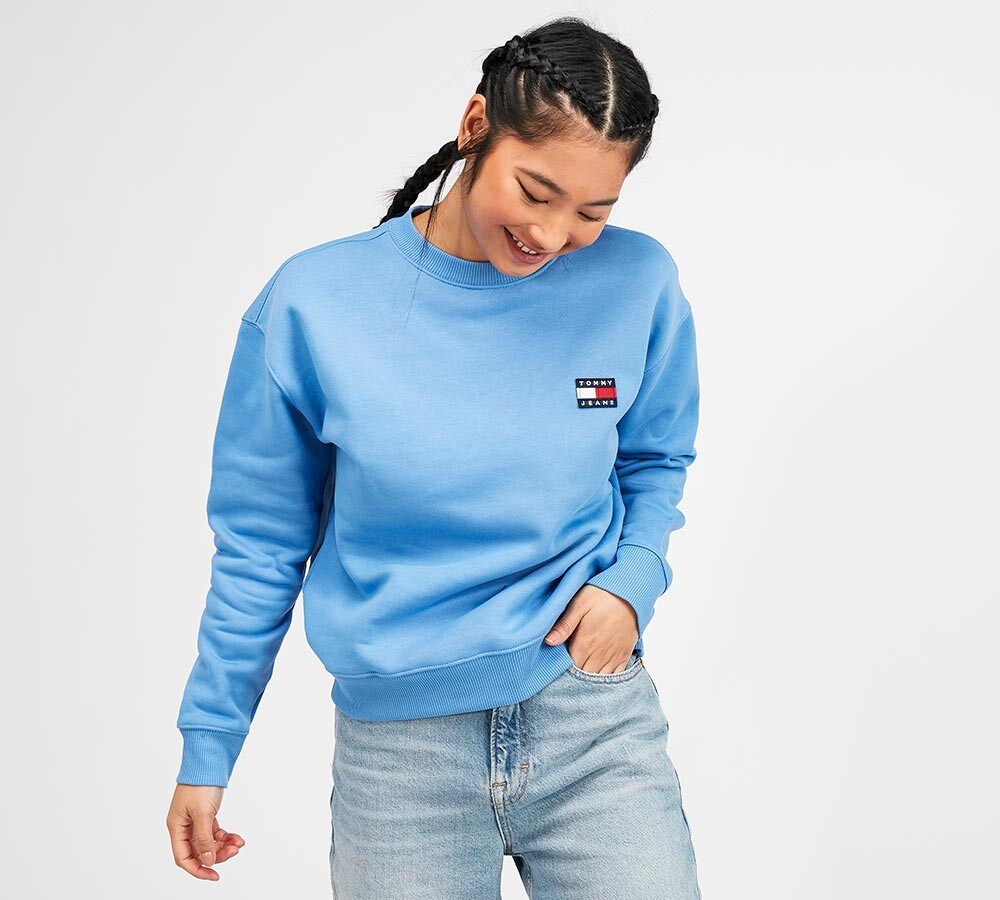 tommy jeans blue sweatshirt