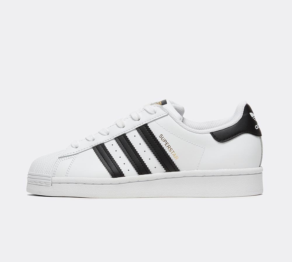 adidas originals foundation all white superstar trainers