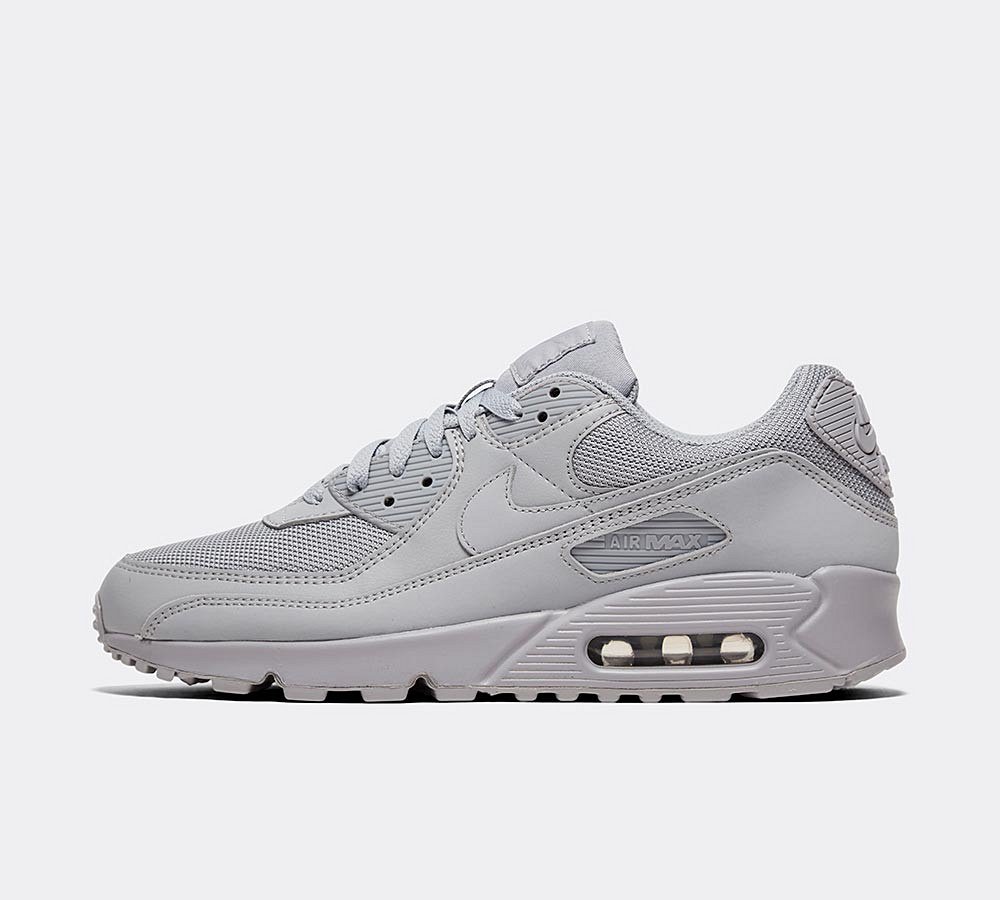 grey air max trainers