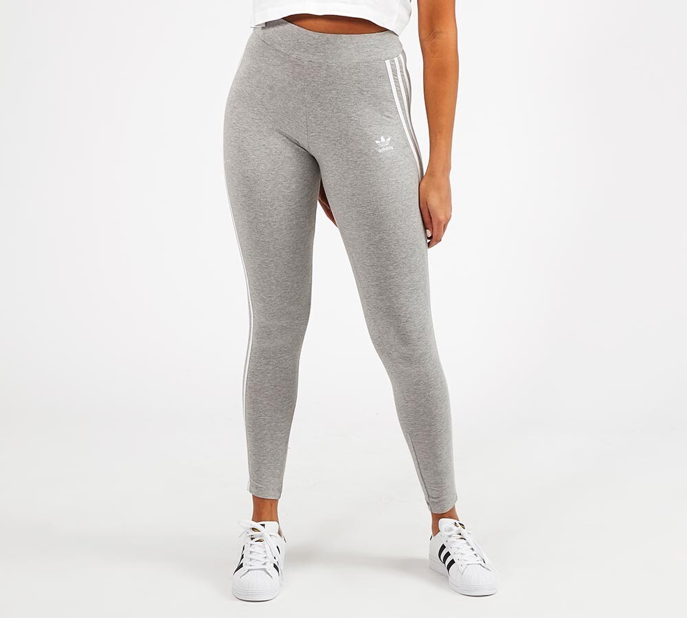 grey 3 stripe adidas leggings