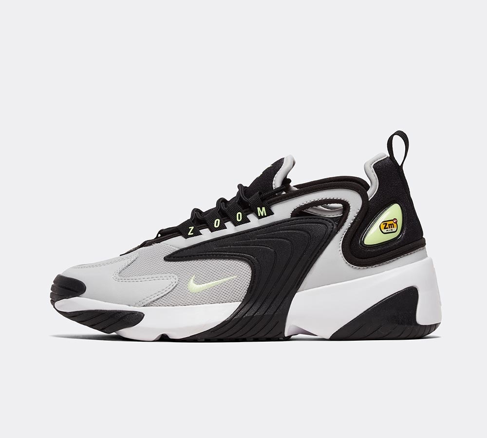 Nike Womens Zoom 2K Trainer | Black / Barely Volt | Footasylum