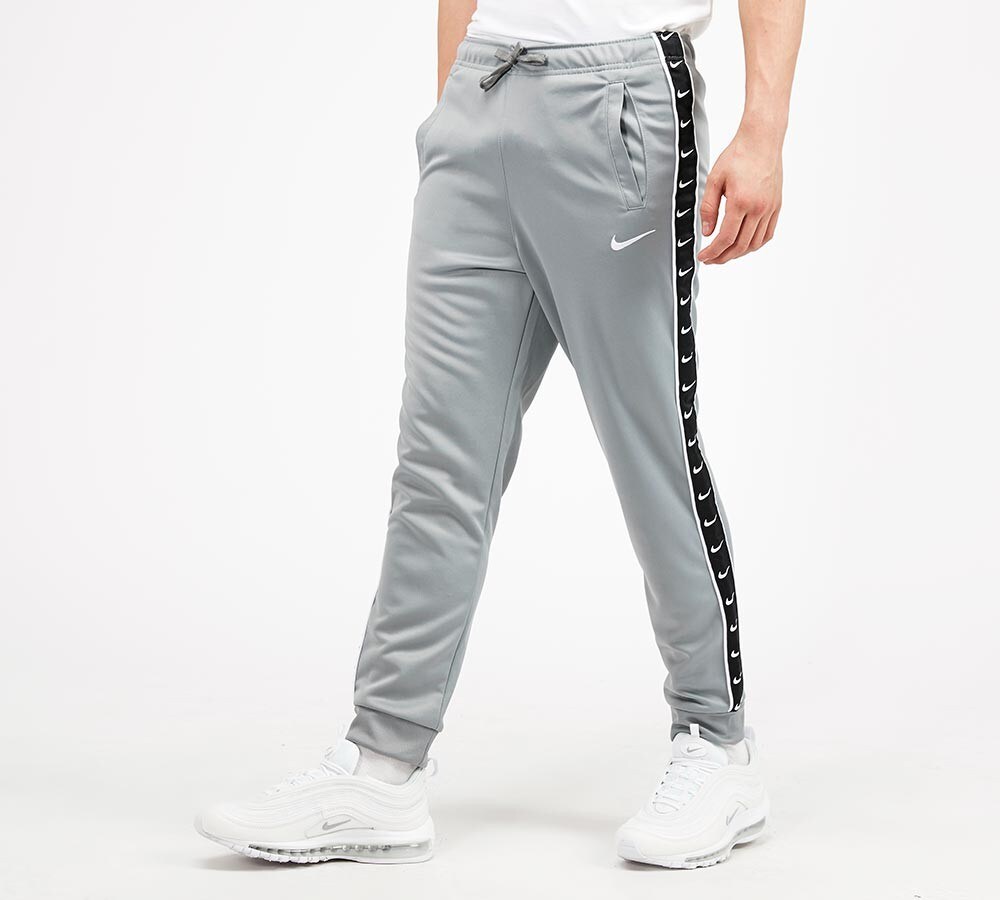 nike tape joggers grey