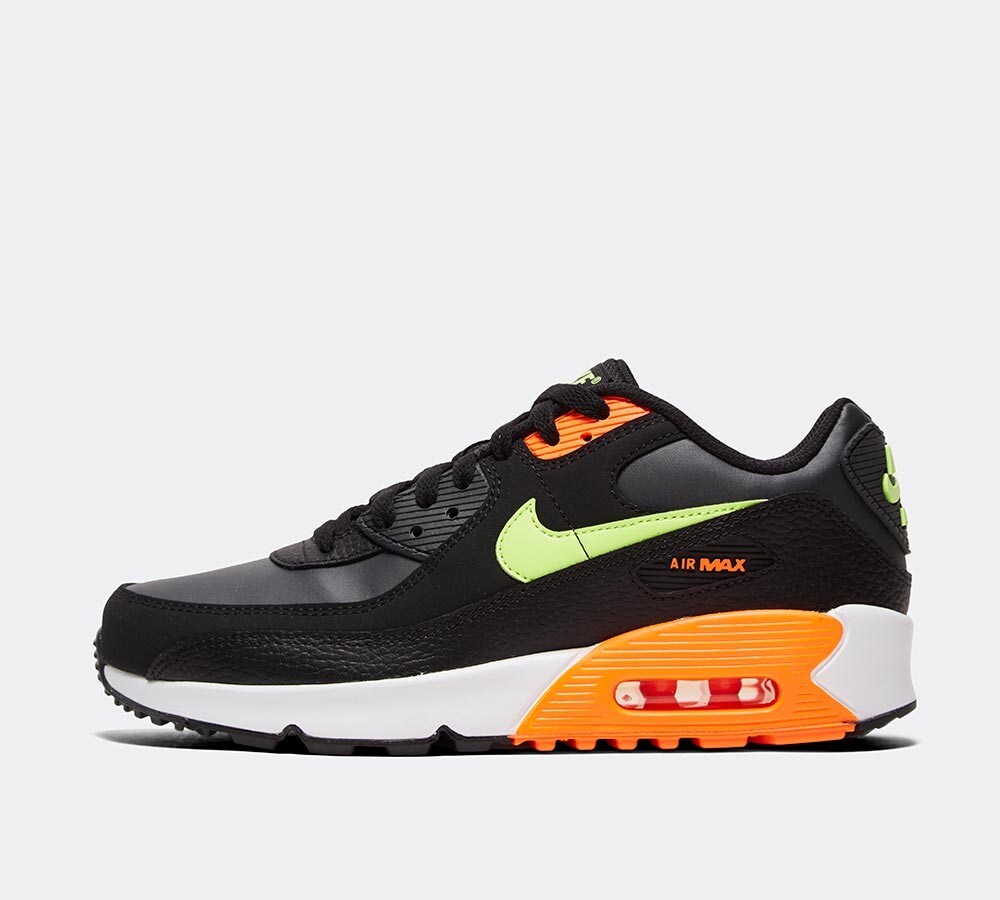 black leather trainers junior