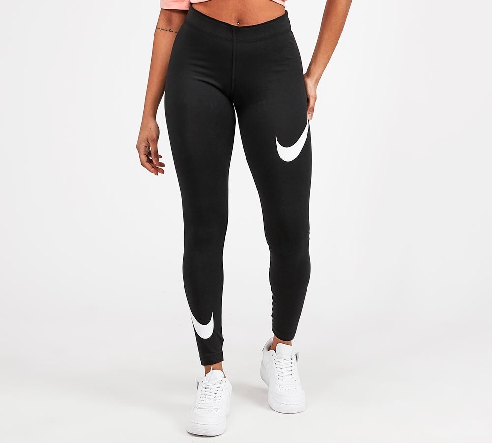 nike all over print swoosh leggings