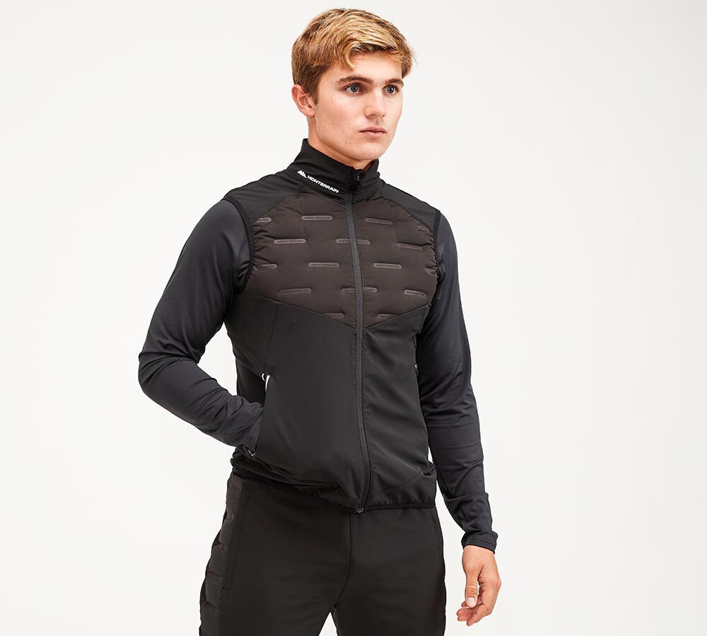 Monterrain Pirin Real Down Running Gilet - Black - Size - 2XL