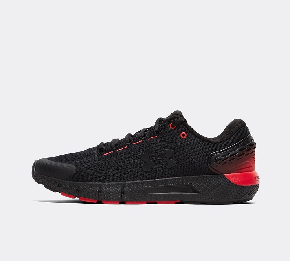 under armour charged red and black