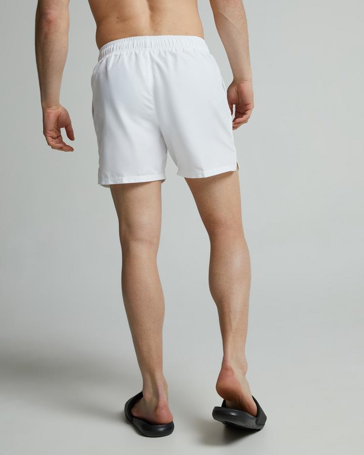 white swim trunks nike