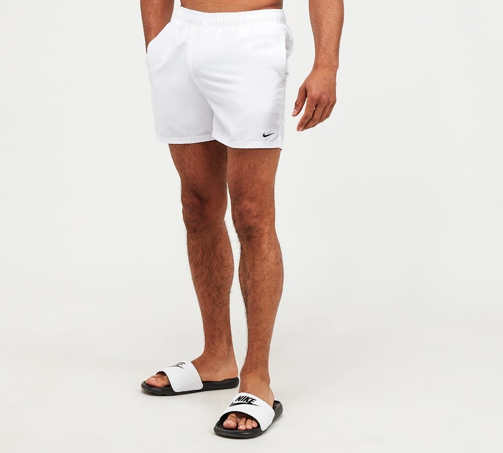 White nike cheap swim shorts