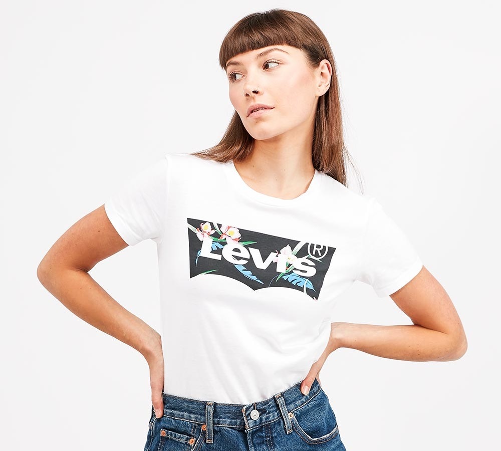 levis tshirt white women