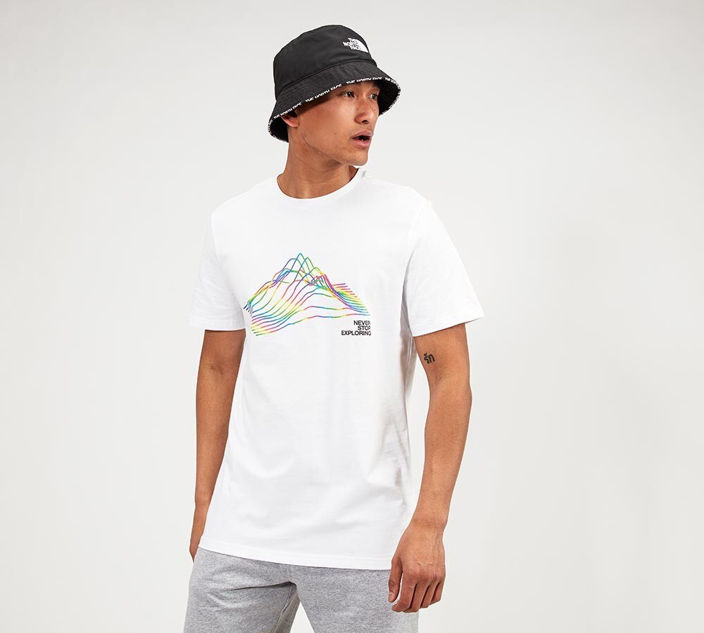 north face rainbow shirt