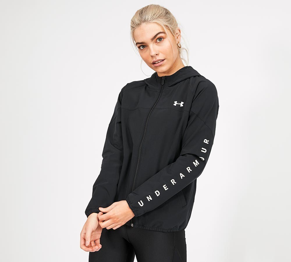 women's under armour woven hooded jacket