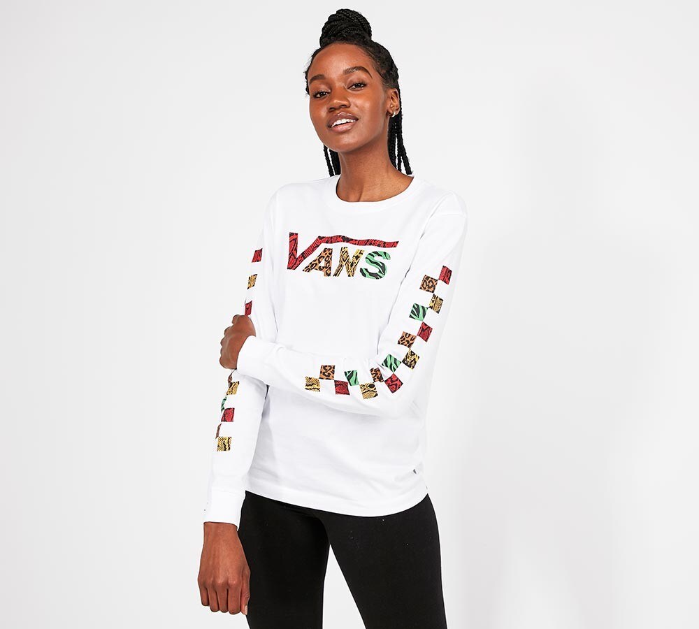 vans long sleeve top womens