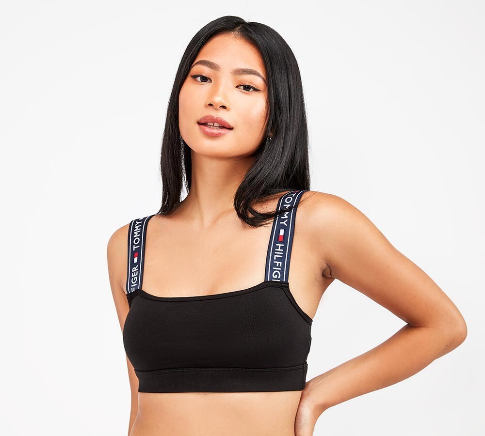 tommy hilfiger black bralette