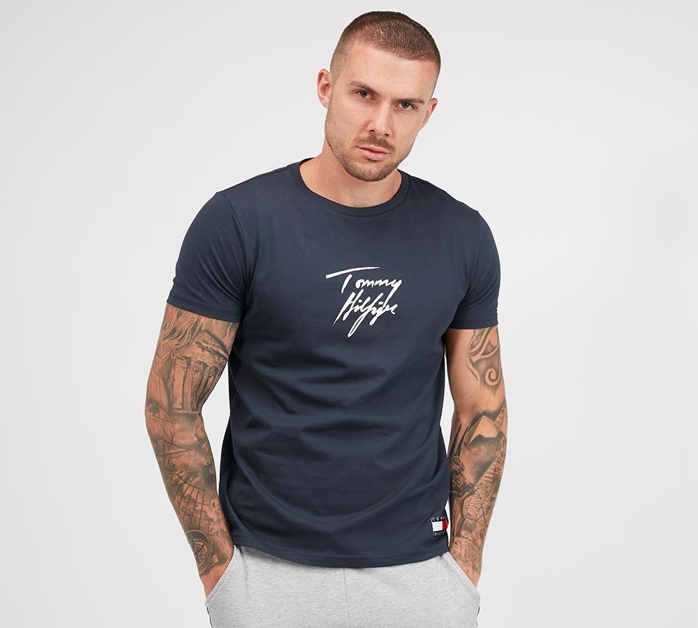 tommy hilfiger script t shirt