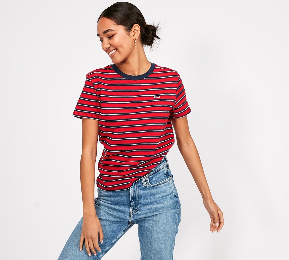 tommy jeans classic stripe t shirt