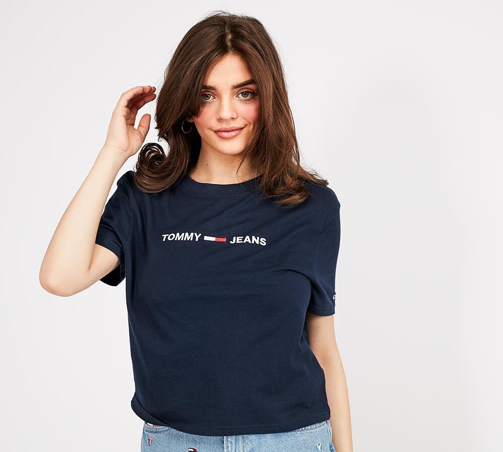 tommy jeans t shirt navy blue