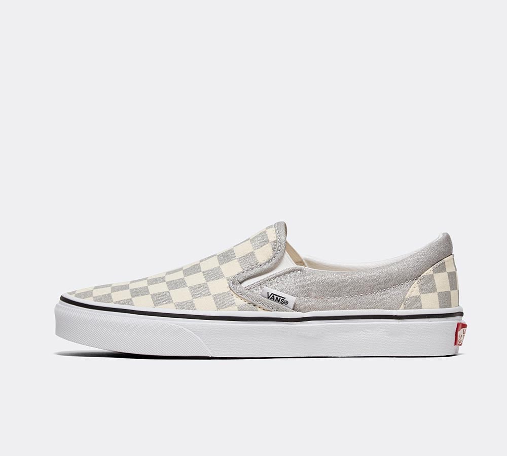 true white slip on vans womens