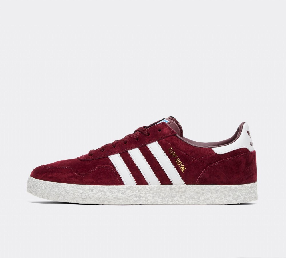 maroon adidas trainers