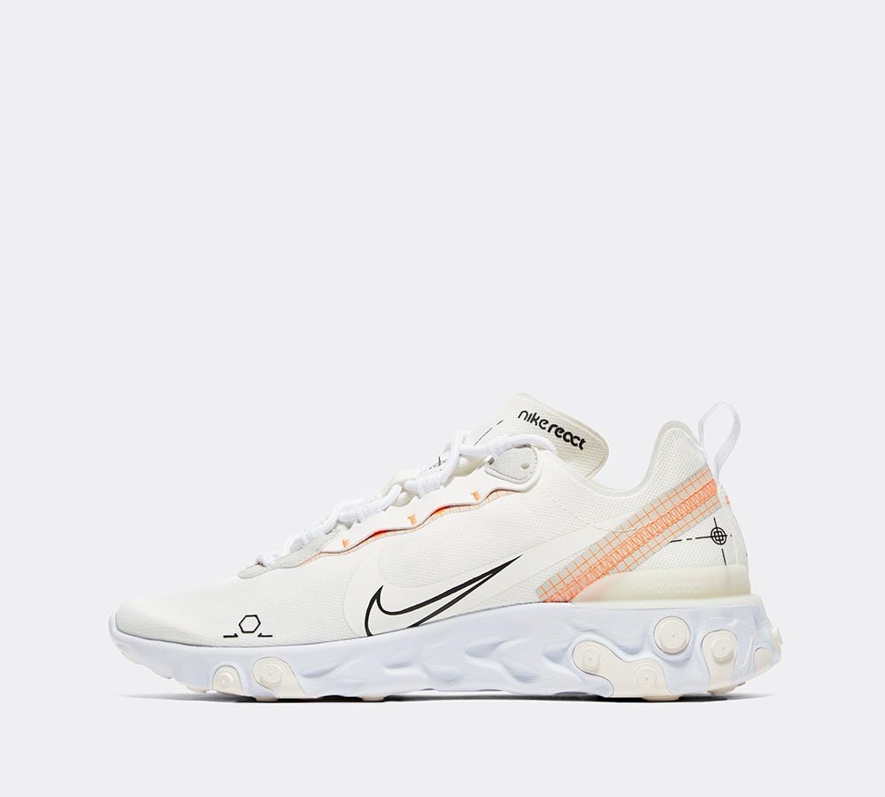 white nike react element 55 junior