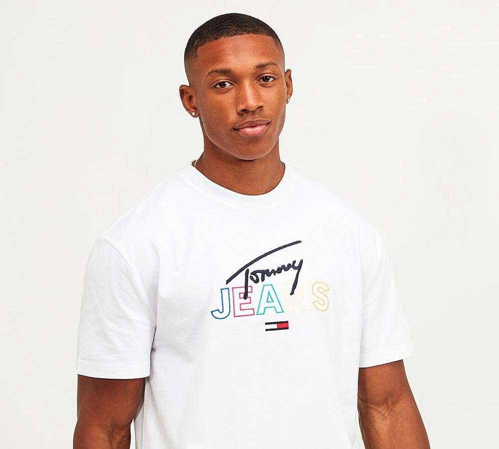 tommy jeans script tee