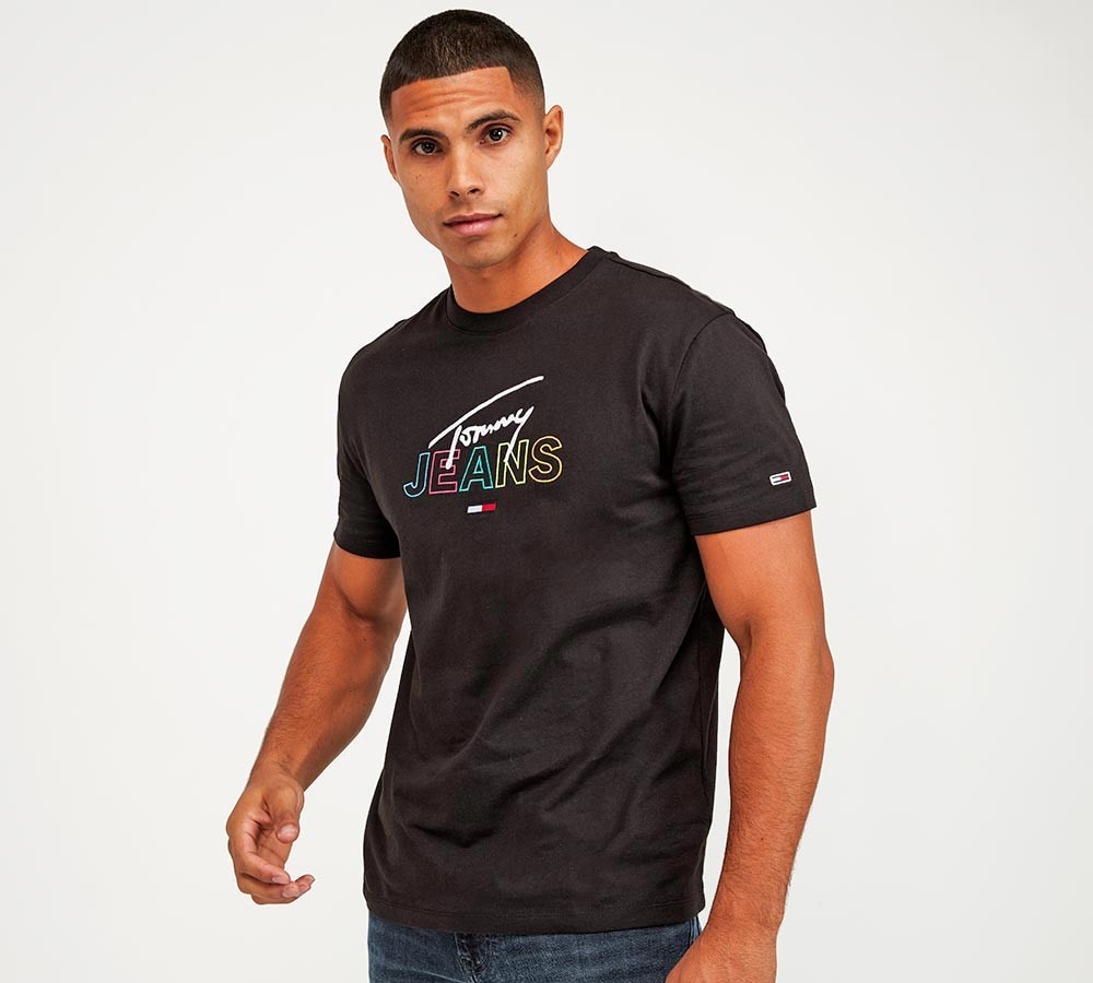tommy jeans t shirt black