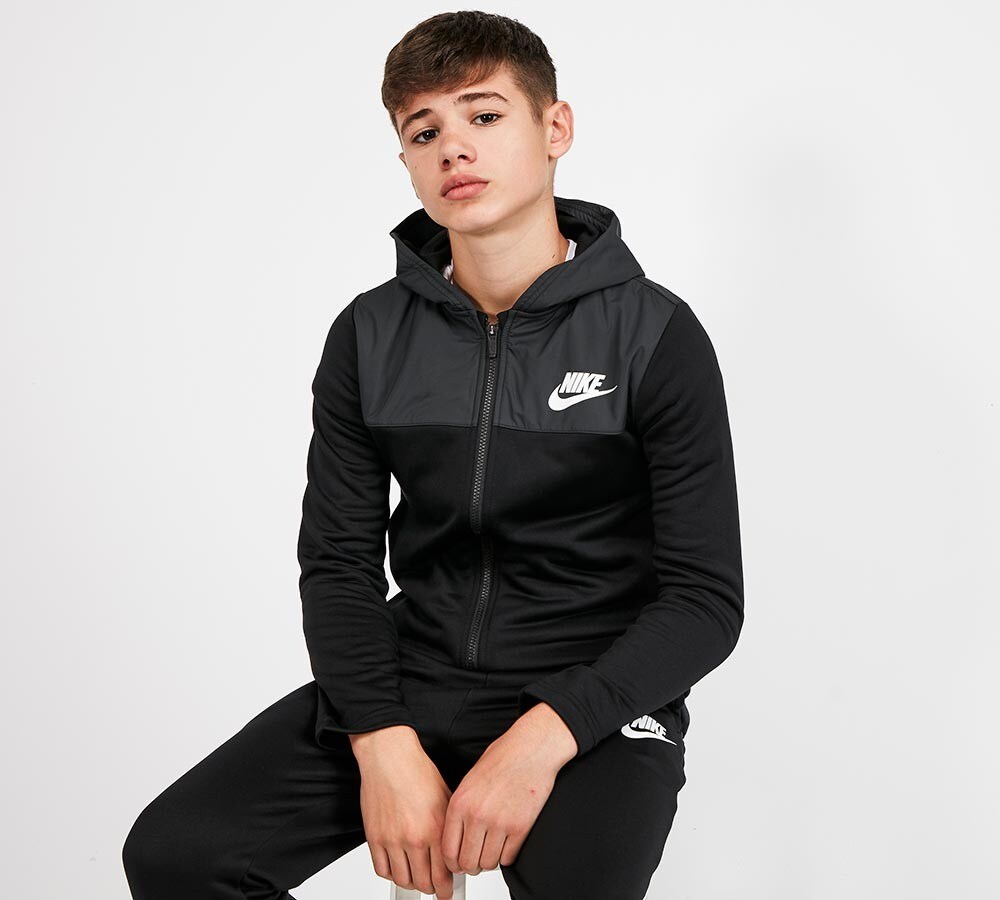 nike junior tribute hooded track top