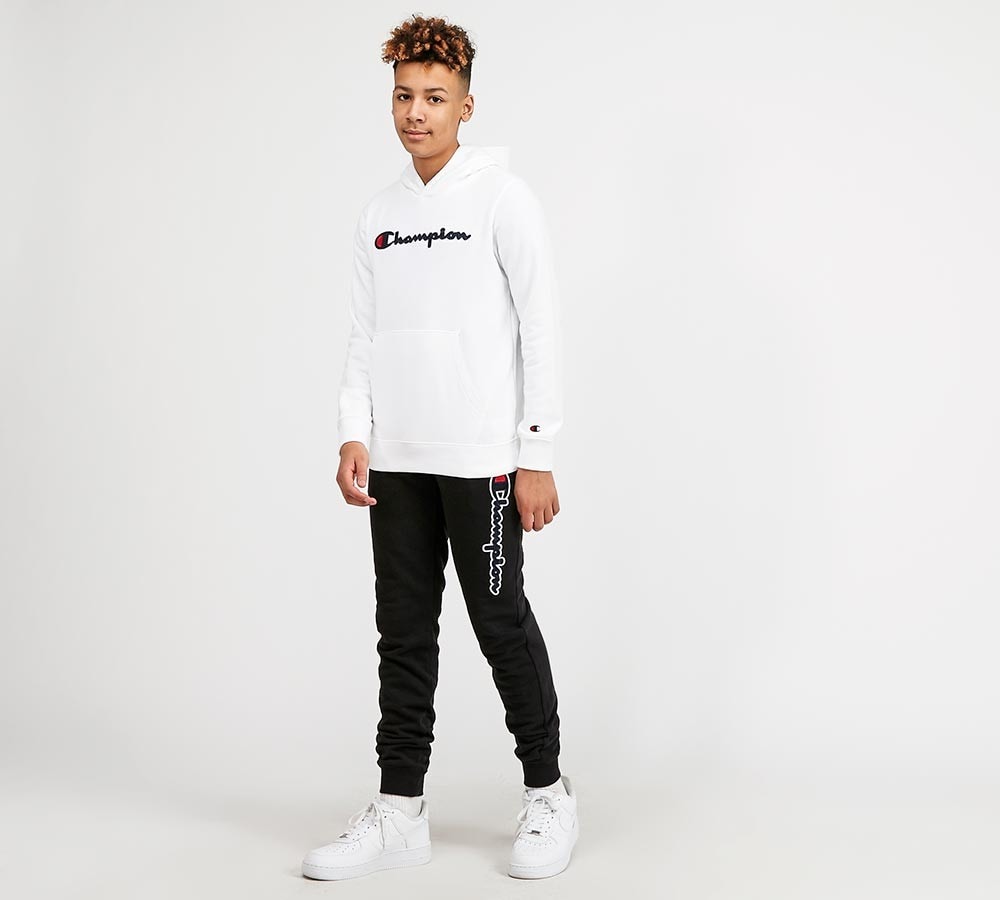 Champion hoodie sales junior white