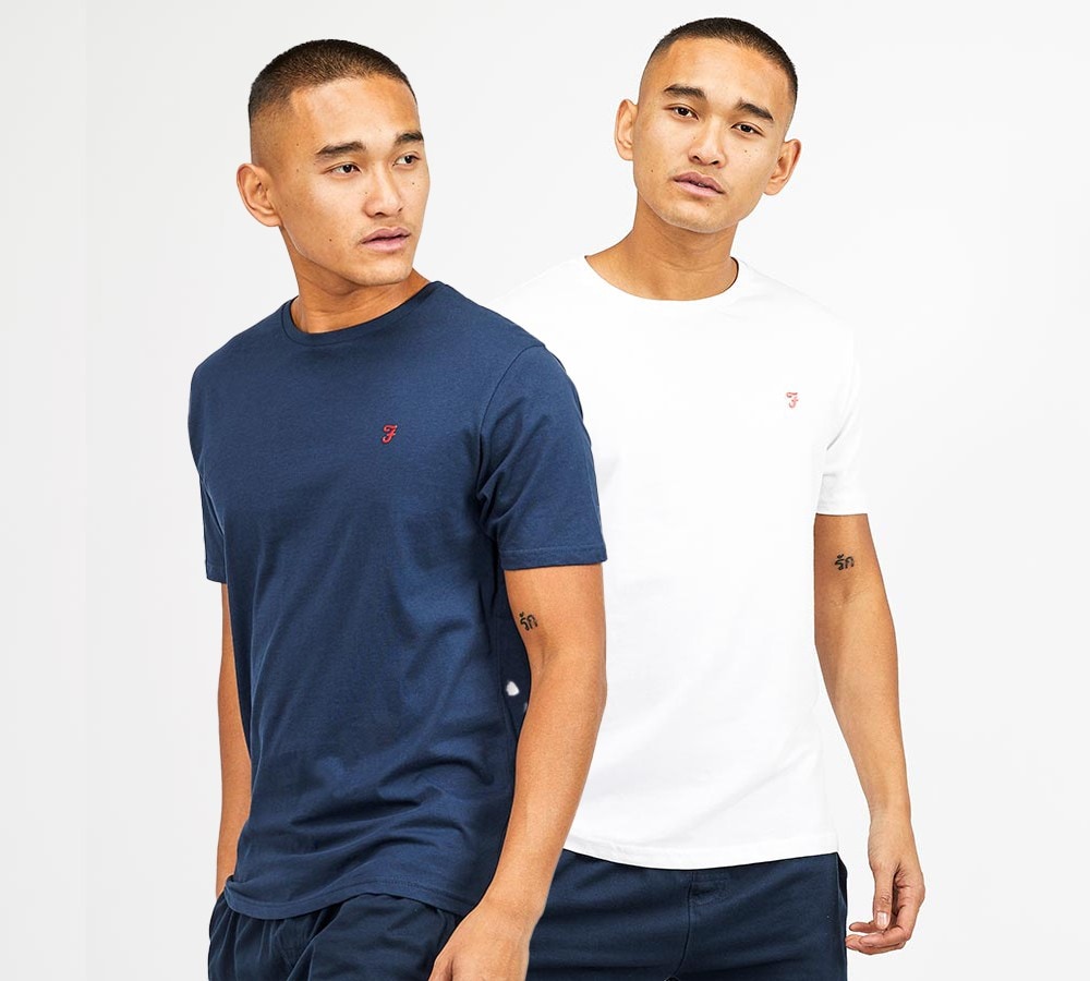 Farah 2 Pack Lounge T-Shirt | White 