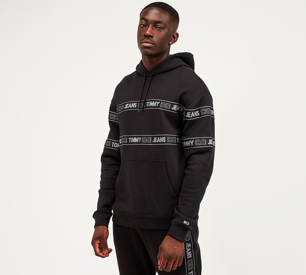 tommy jeans hoodie black