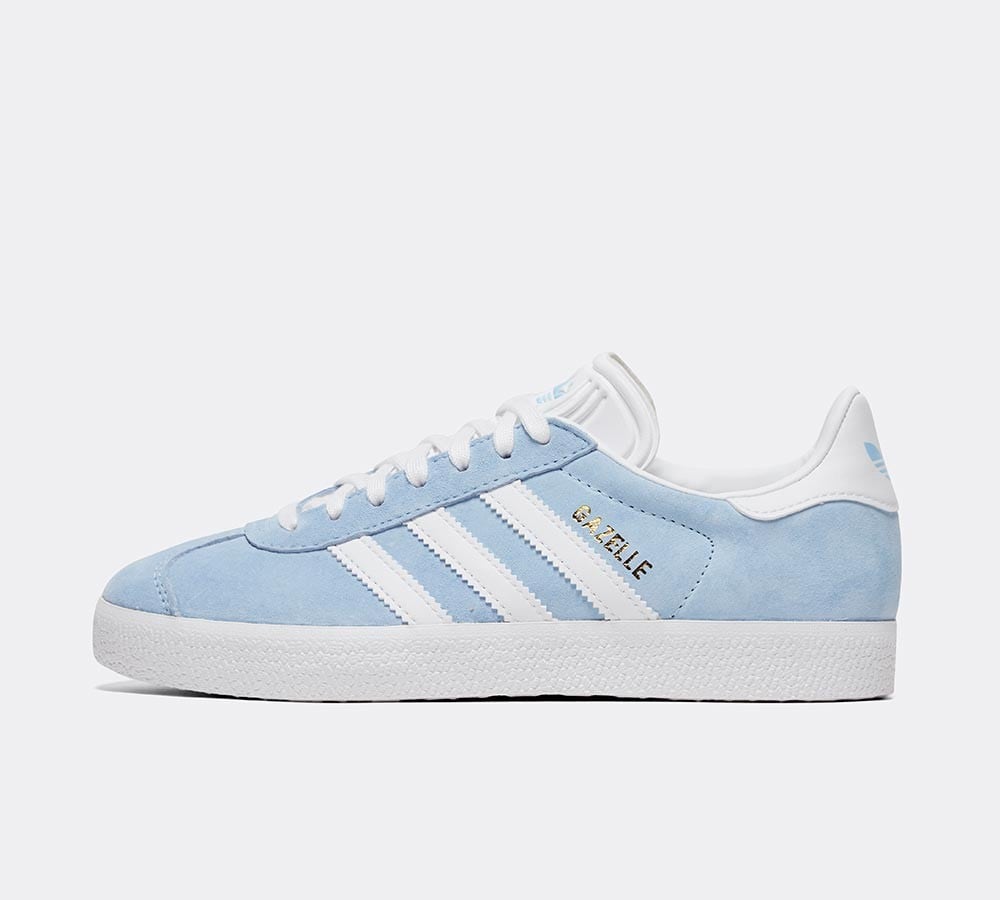 ladies blue gazelle trainers