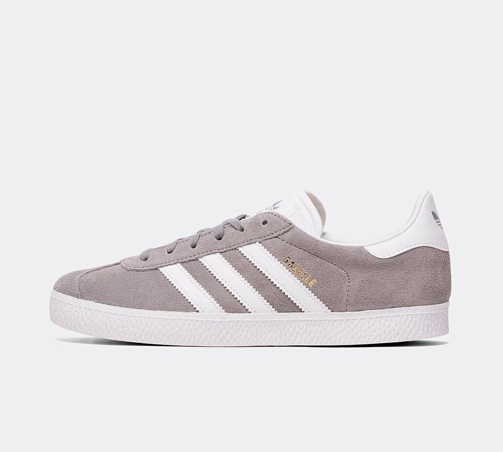 grey adidas gazelle junior