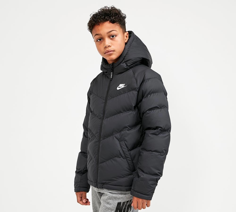 nike black coat junior