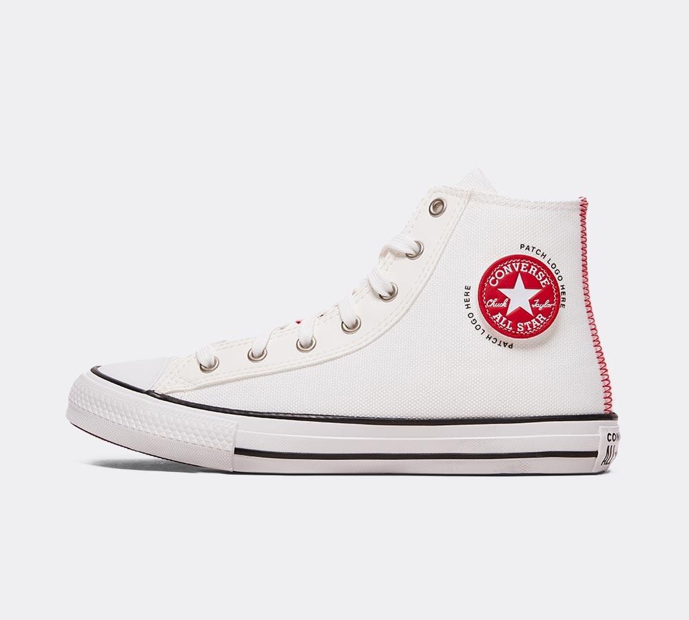 white high top converse junior