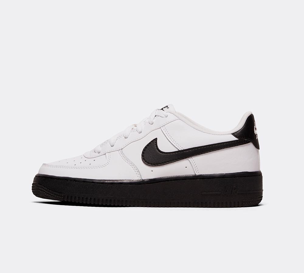 junior nike air force 1 white and black