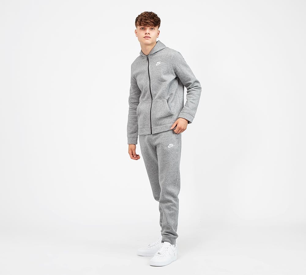 nike fleece tracksuit junior