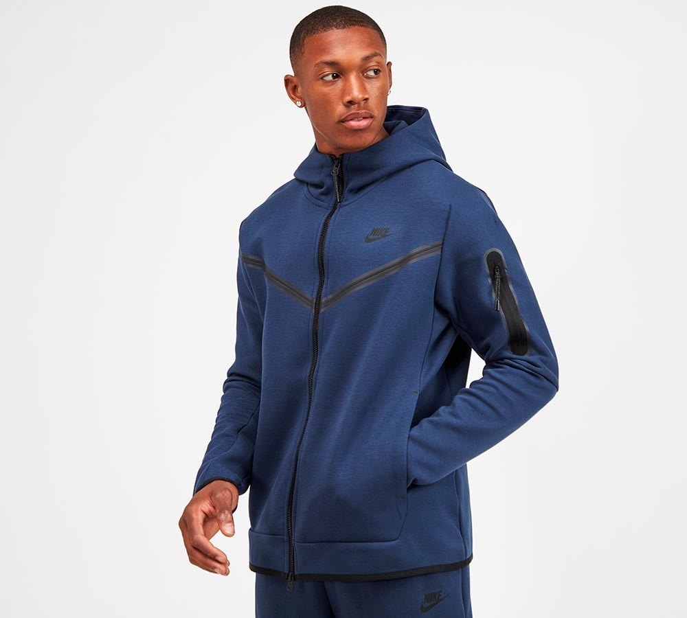 blue nike tech jacket