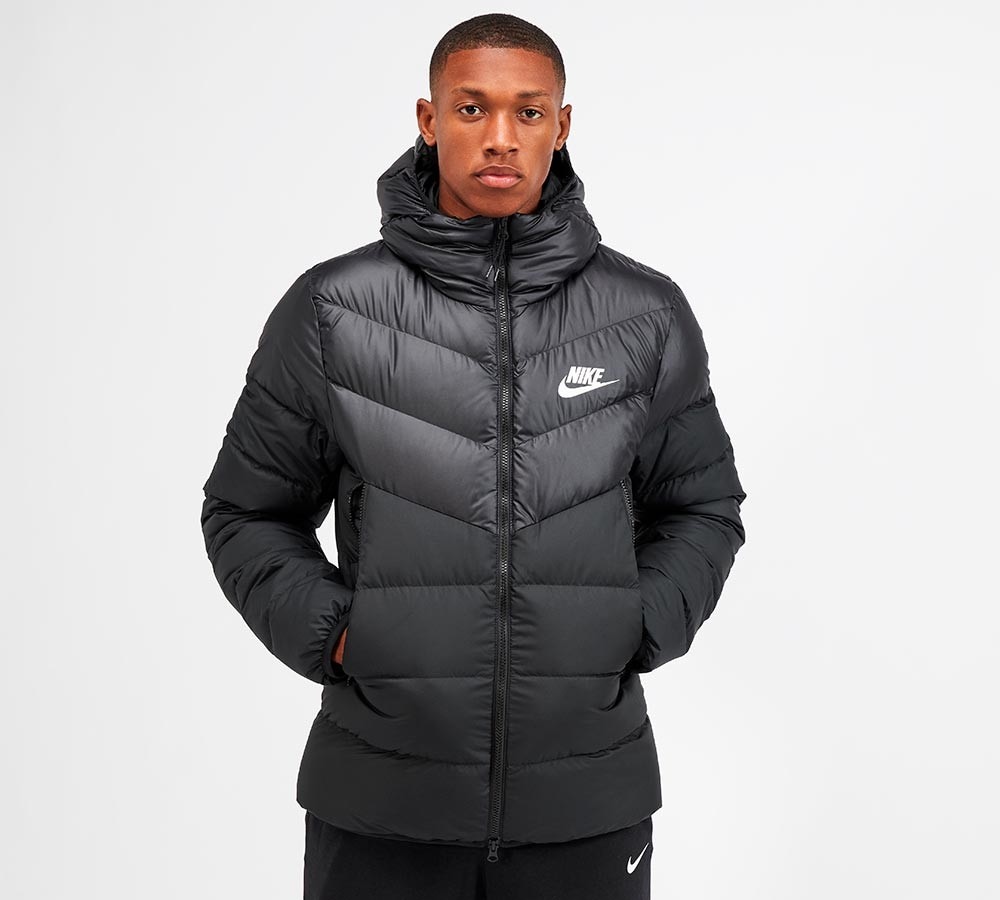 nike down fill jacket black