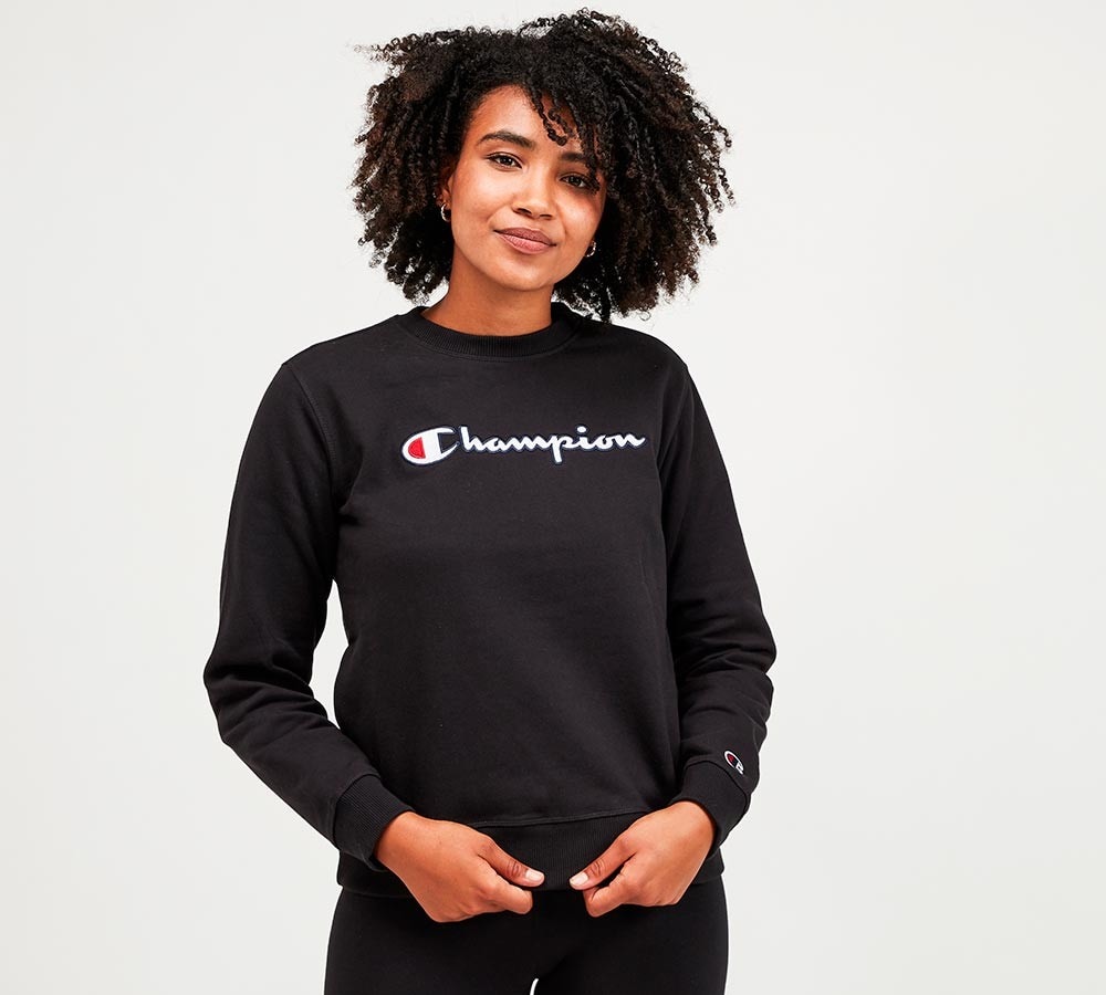 black champion sweatshirt womens