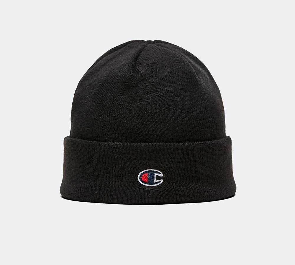 Champion C Logo Beanie | Black | Footasylum