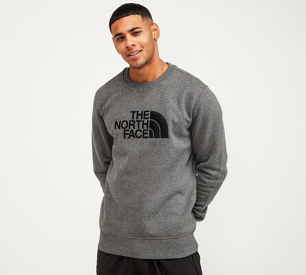 the north face drew peak crew sweatshirt